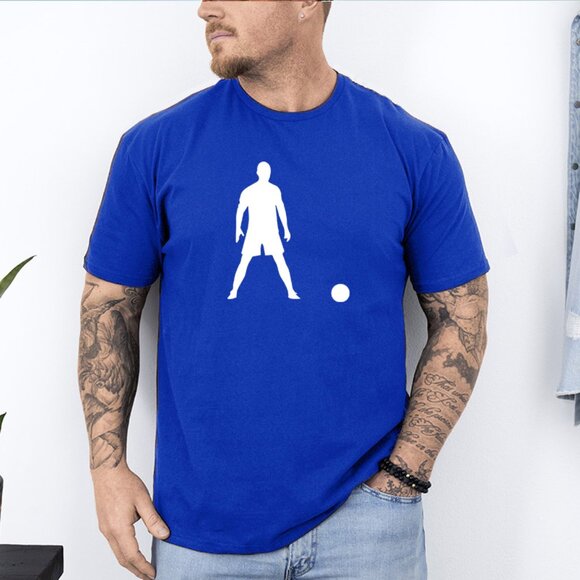 Cristiano Ronaldo Heat Pressed Graphic Tee | Men’s Soccer Shirt S-2XL - Picture 1 of 2